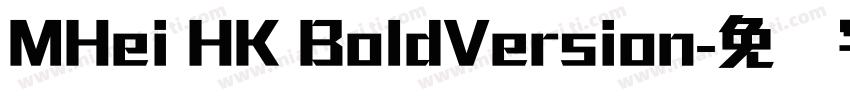 MHei HK BoldVersion字体转换